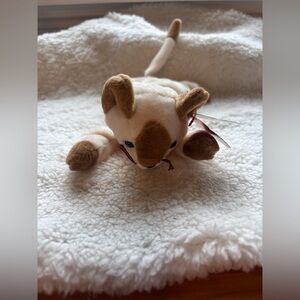 Ty Beanie Babies “Snip” Cream and Brown Plush. Retired.